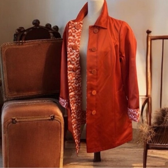 dennis basso Jackets & Blazers - VTG.NWT ~ DENNIS BASSO Chic Satin Long Jacket Topper size XS-SM